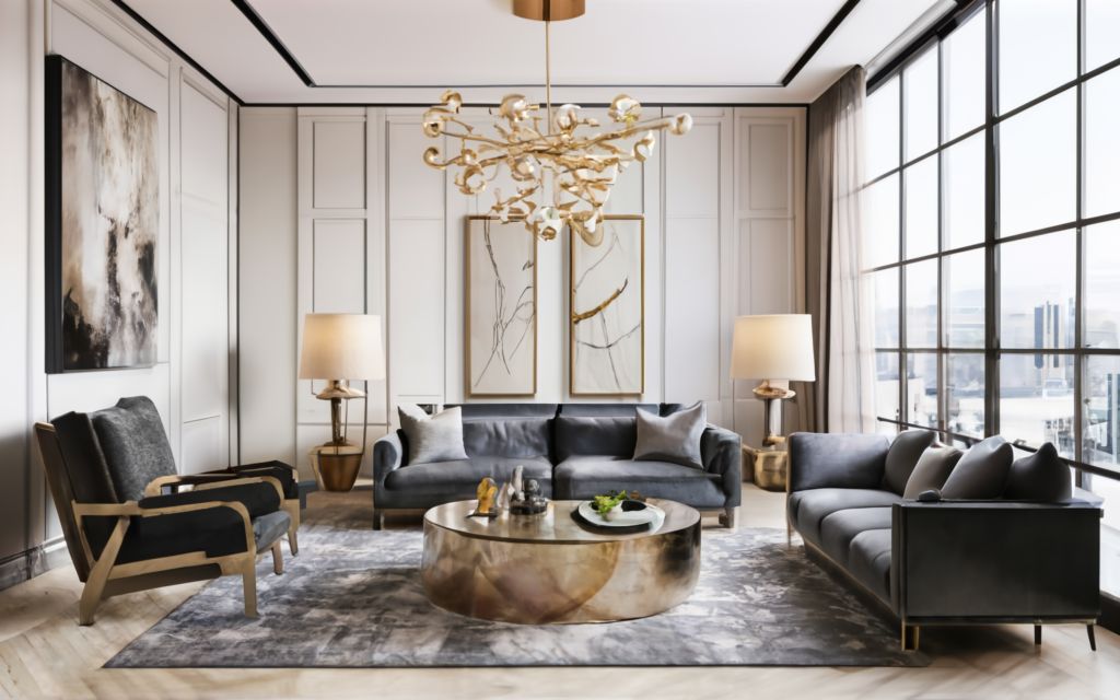 Avoid overdoing metallic accents