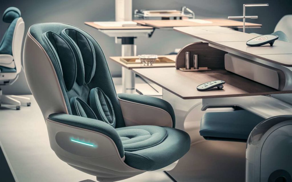 office chair next to desk