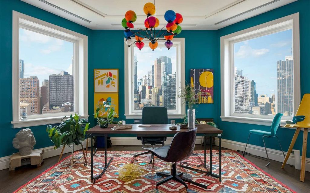 Office with city view