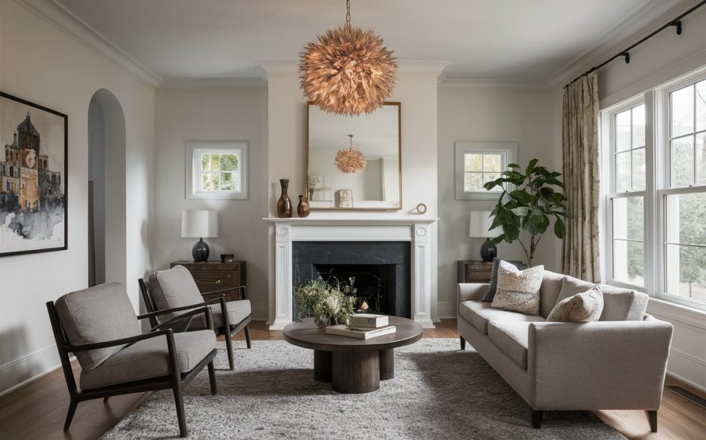 elegant crystal chandelier hanging from a ceiling