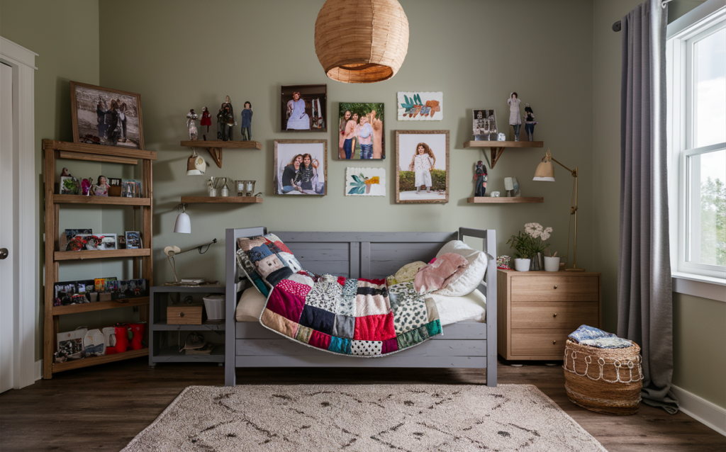 Teen bedroom for girl with decor