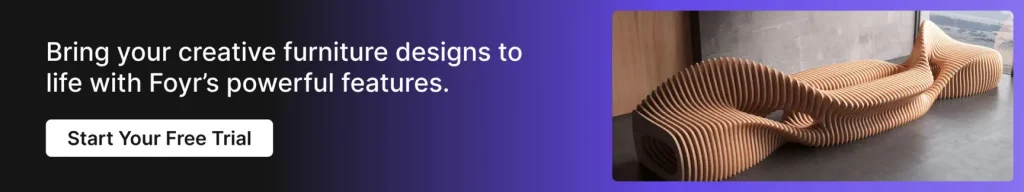 Foyr is the best free software to create impressive furniture designs. 
