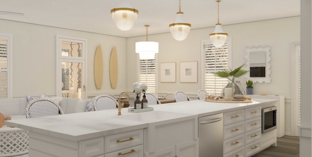 Transformed kitchen design created with Foyr Neo, featuring a modern aesthetic and optimized functionality