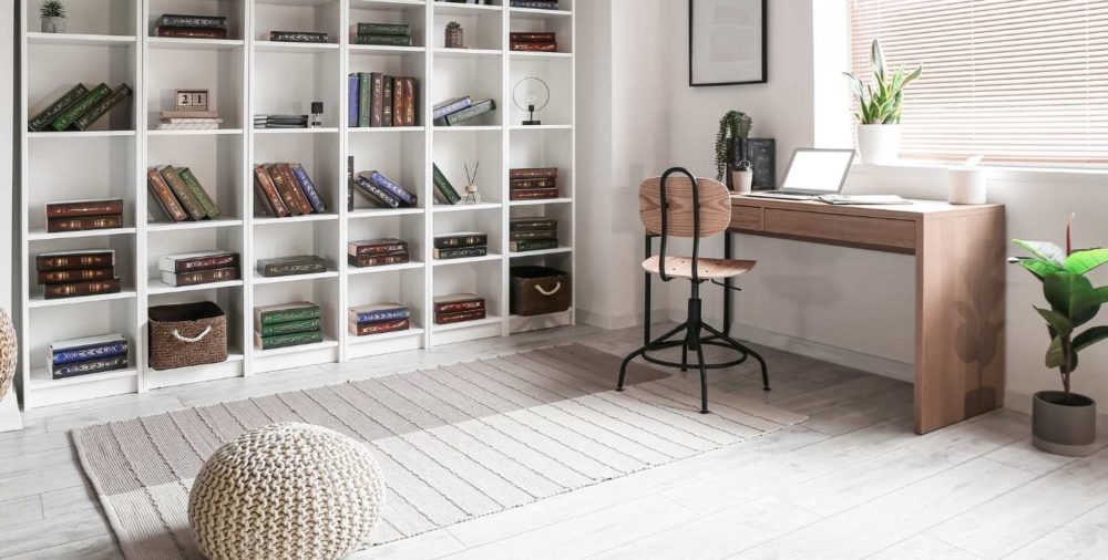 picture showing design for a home library
