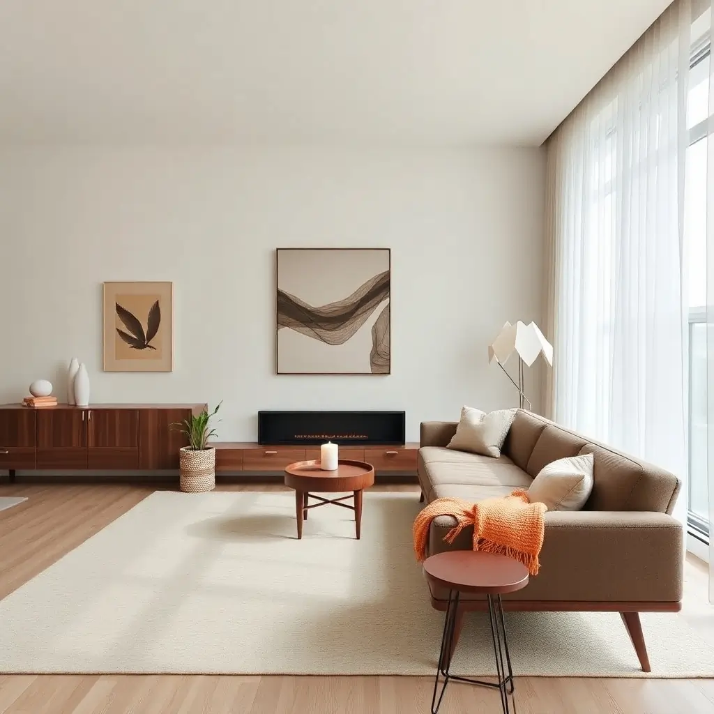 Warm Minimalist interior with neutral tones