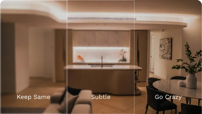 enhance image in your space with AI prompts