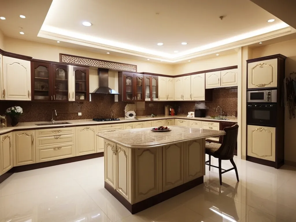 Kitchen interior design, middle east.